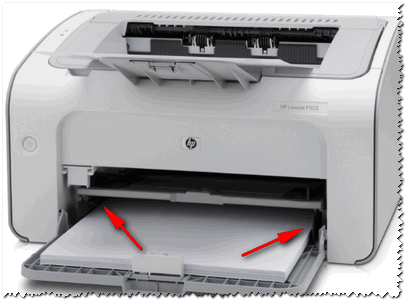 Типовая конструкция принтера - направляющие для бумаги