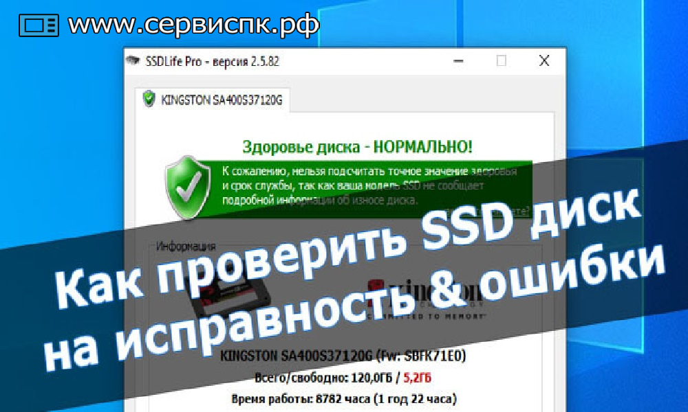 Проверка состояния ssd. Как проверить ссд на ошибки онлайн